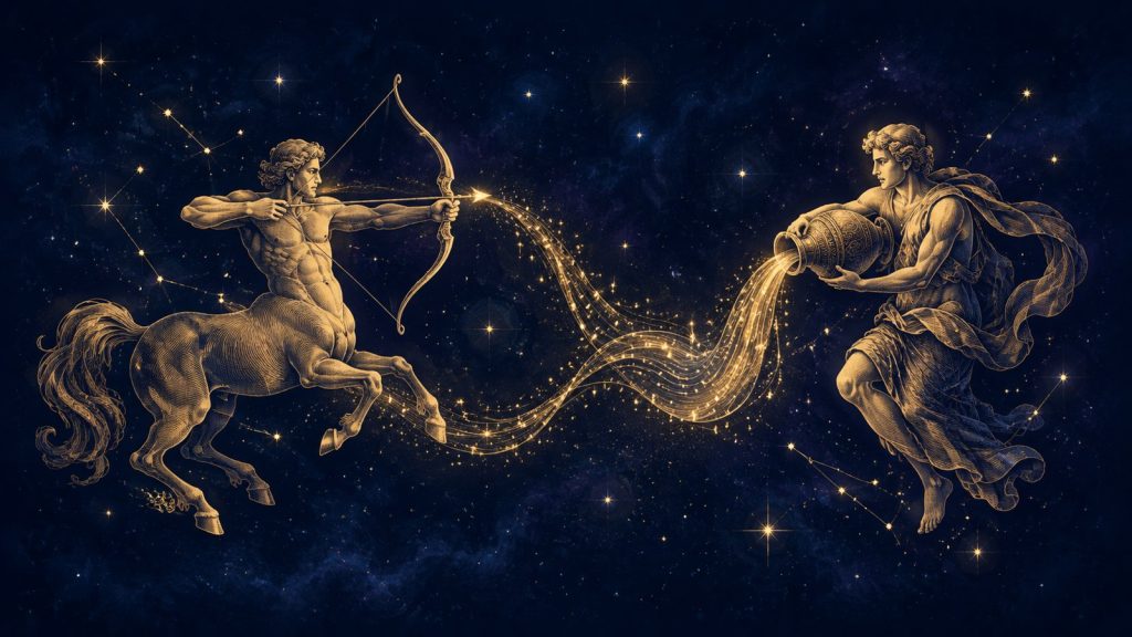 Совместимость: Стрелец и Водолей